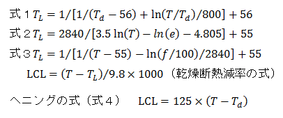 気象～持ち上げ凝結高度（LCL）