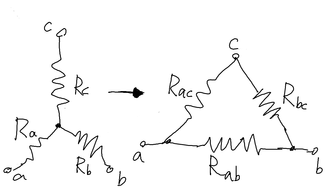抵抗のY-Δ変換
